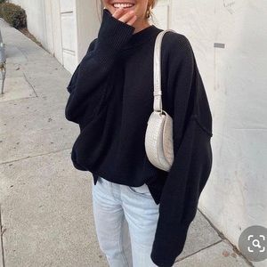 Black AND Gray Free People Easy Street Sweat XS